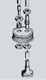 Set stuturi canistra combustibil